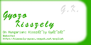gyozo kisszely business card